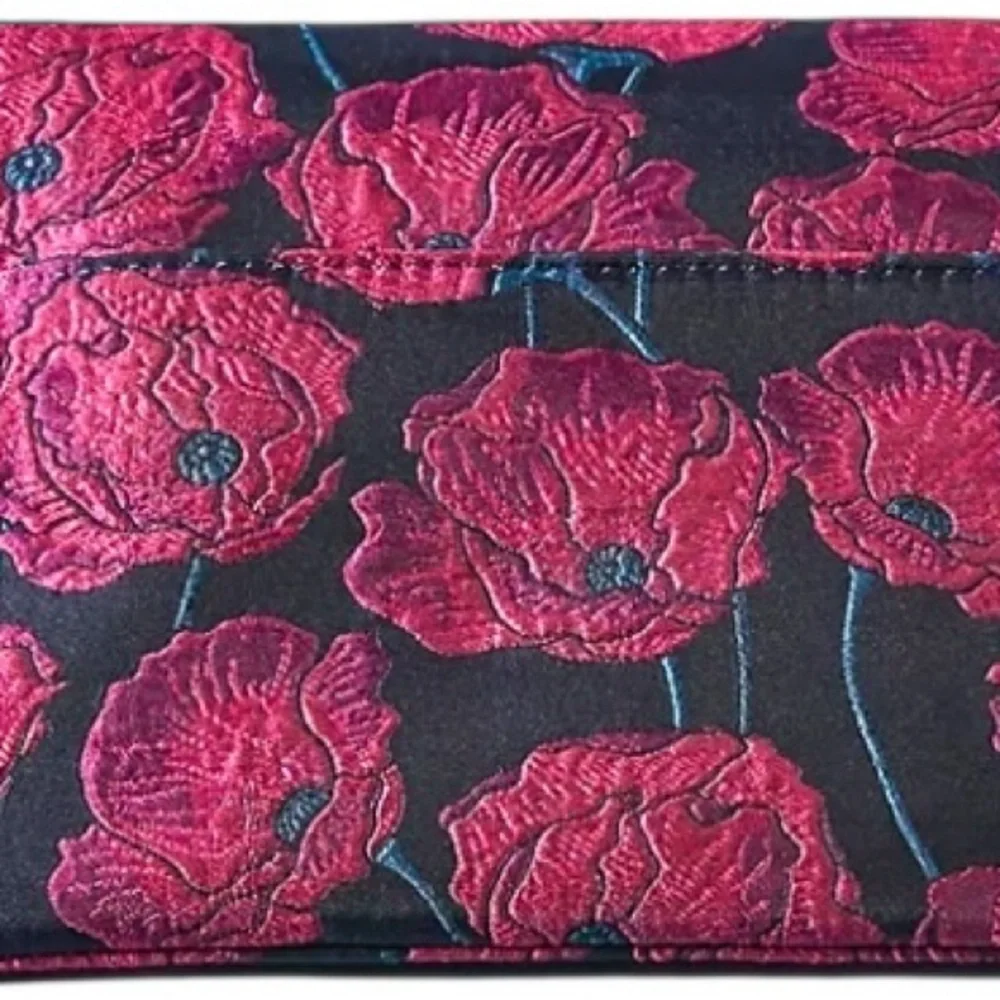Anthropologie Monserat Floral Poppy Envelope Clutch